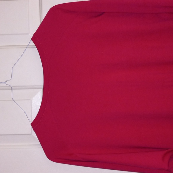 Life is Good Tunic Top Pink Fuscia Purple Embroidered Powered by Optimism Large - Picture 10 of 11